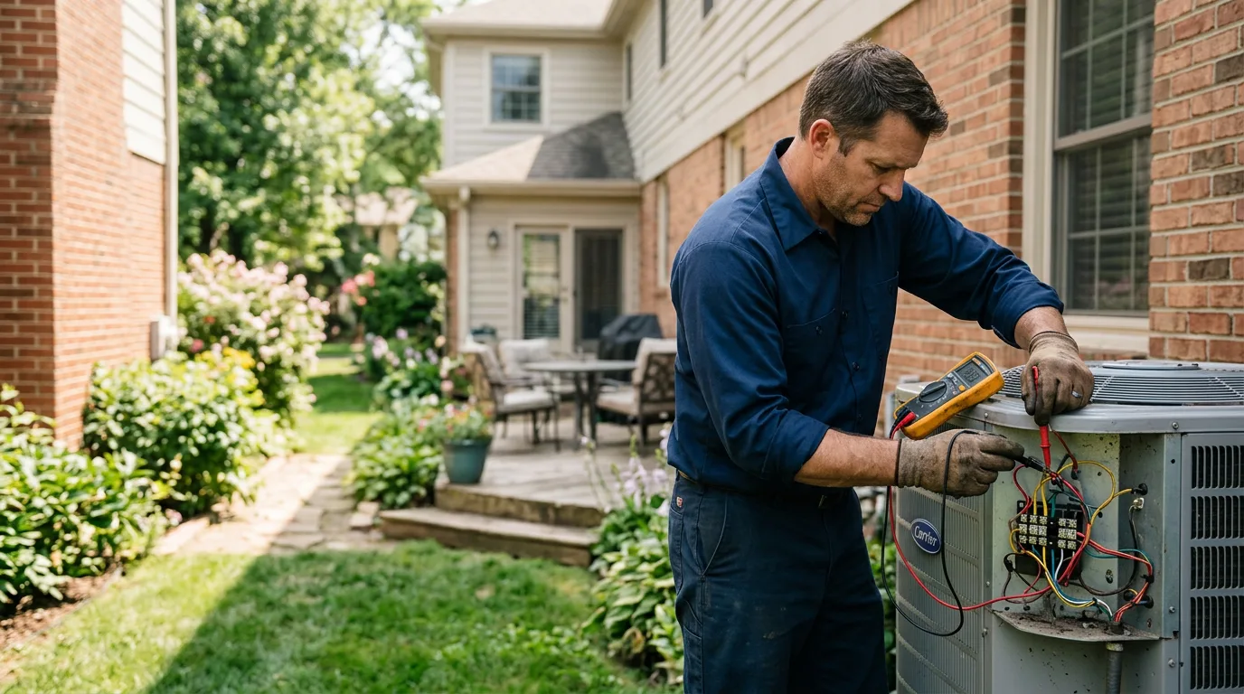 HVAC technician working near Newport, KY